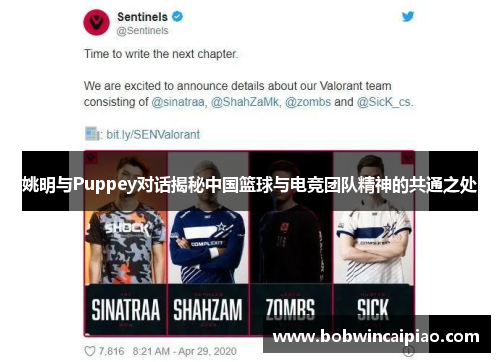 姚明与Puppey对话揭秘中国篮球与电竞团队精神的共通之处